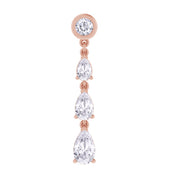 Lab Grown Diamond Glamorous Degrade Dangling Earrings