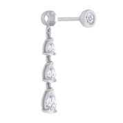Lab Grown Diamond Glamorous Degrade Dangling Earrings