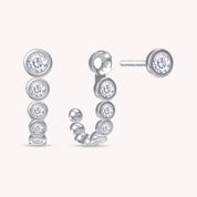 Lab Grown Diamond Add On Semi-Hoop Earrings