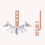 Multi Shaped Add-On Moissanite Earrings