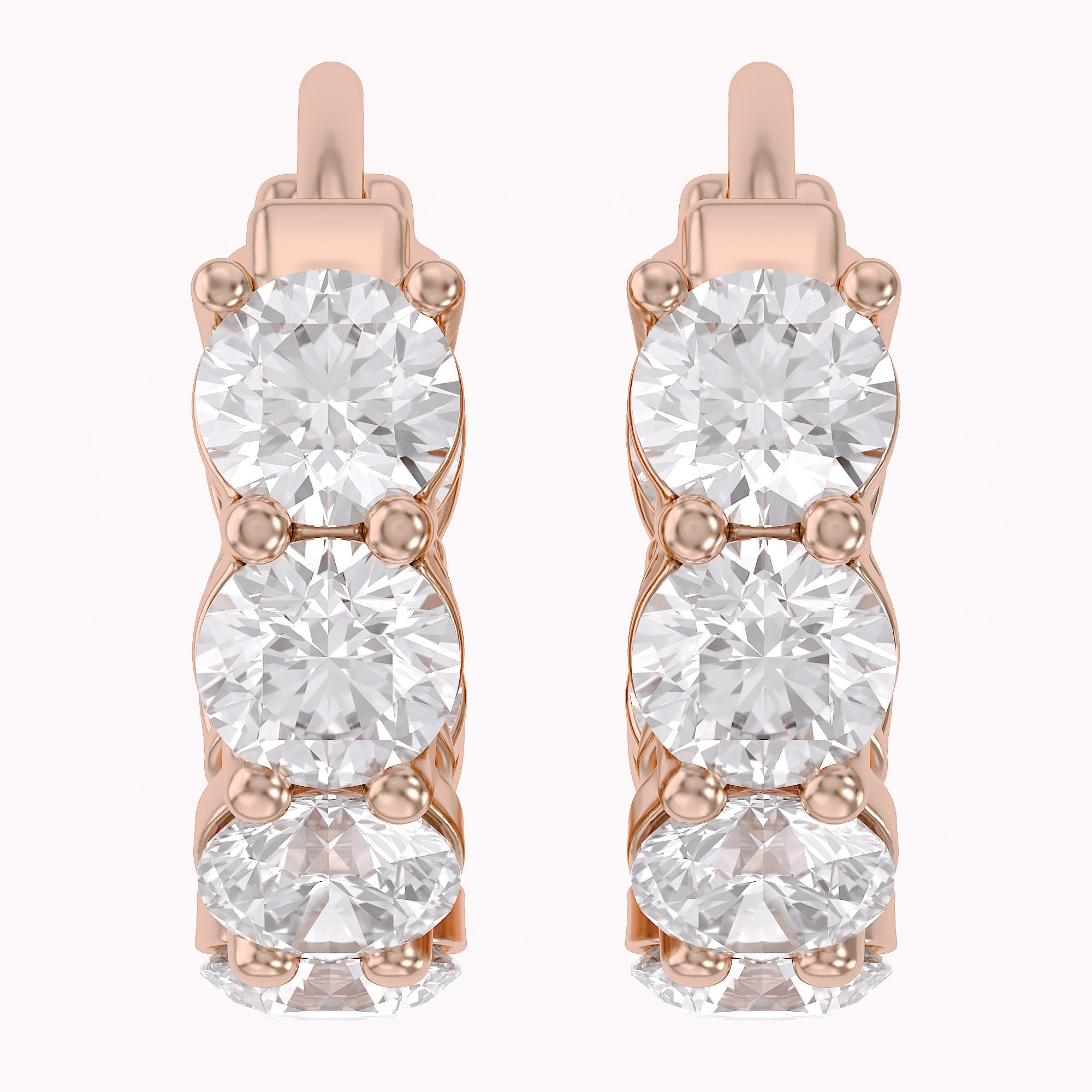 IGI Certified Lab Grown Diamond Insideout Hoop Earrings
