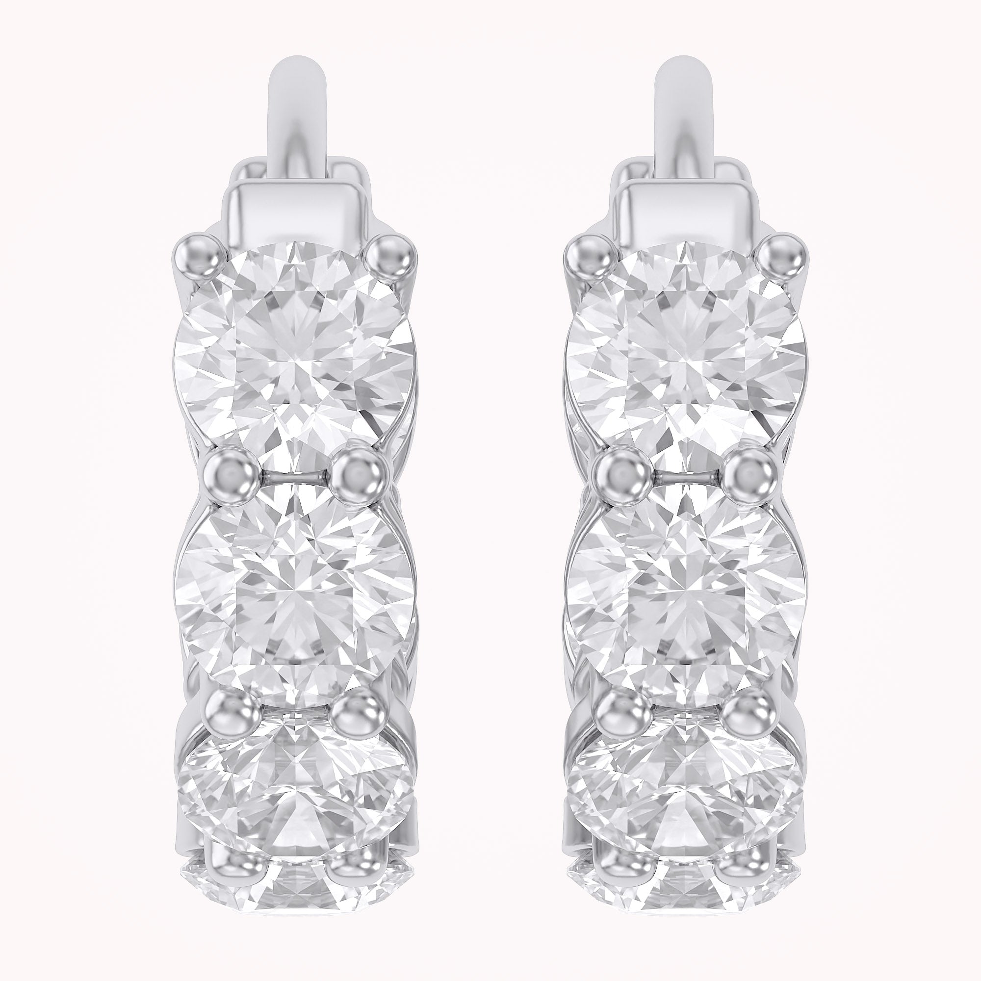 IGI Certified Lab Grown Diamond Insideout Hoop Earrings