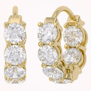 IGI Certified Lab Grown Diamond Insideout Hoop Earrings