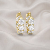 IGI Certified Lab Grown Diamond Insideout Hoop Earrings