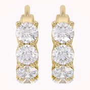 IGI Certified Lab Grown Diamond Insideout Hoop Earrings