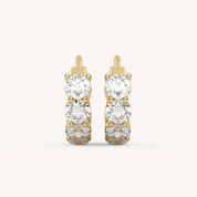 IGI Certified Lab Grown Diamond Insideout Hoop Earrings