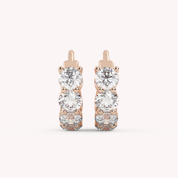 IGI Certified Lab Grown Diamond Insideout Hoop Earrings