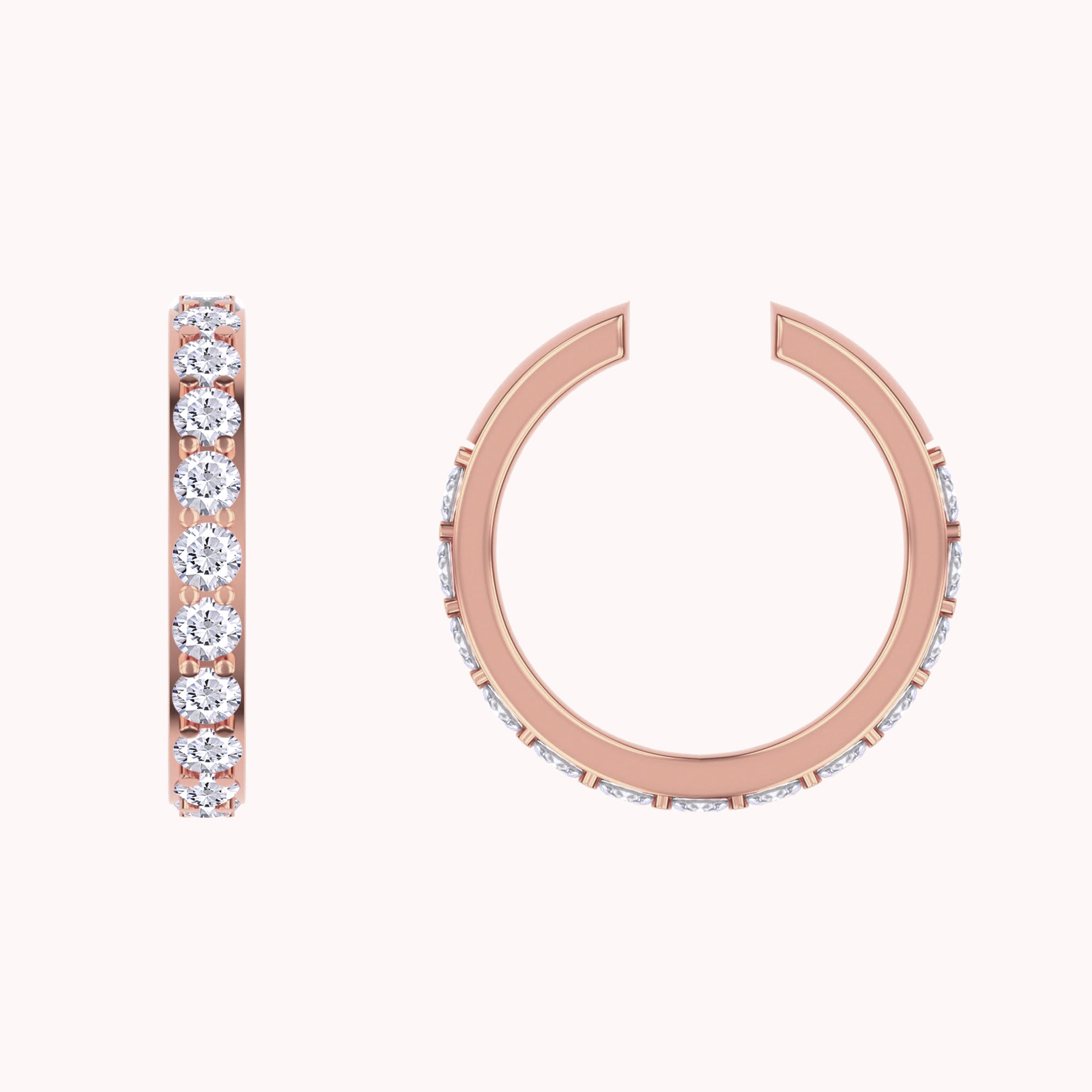 Lab Grown Diamond Single Cuff Earring