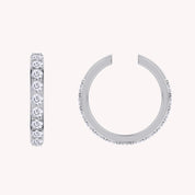 Lab Created Moissanite Single Cuff Earring