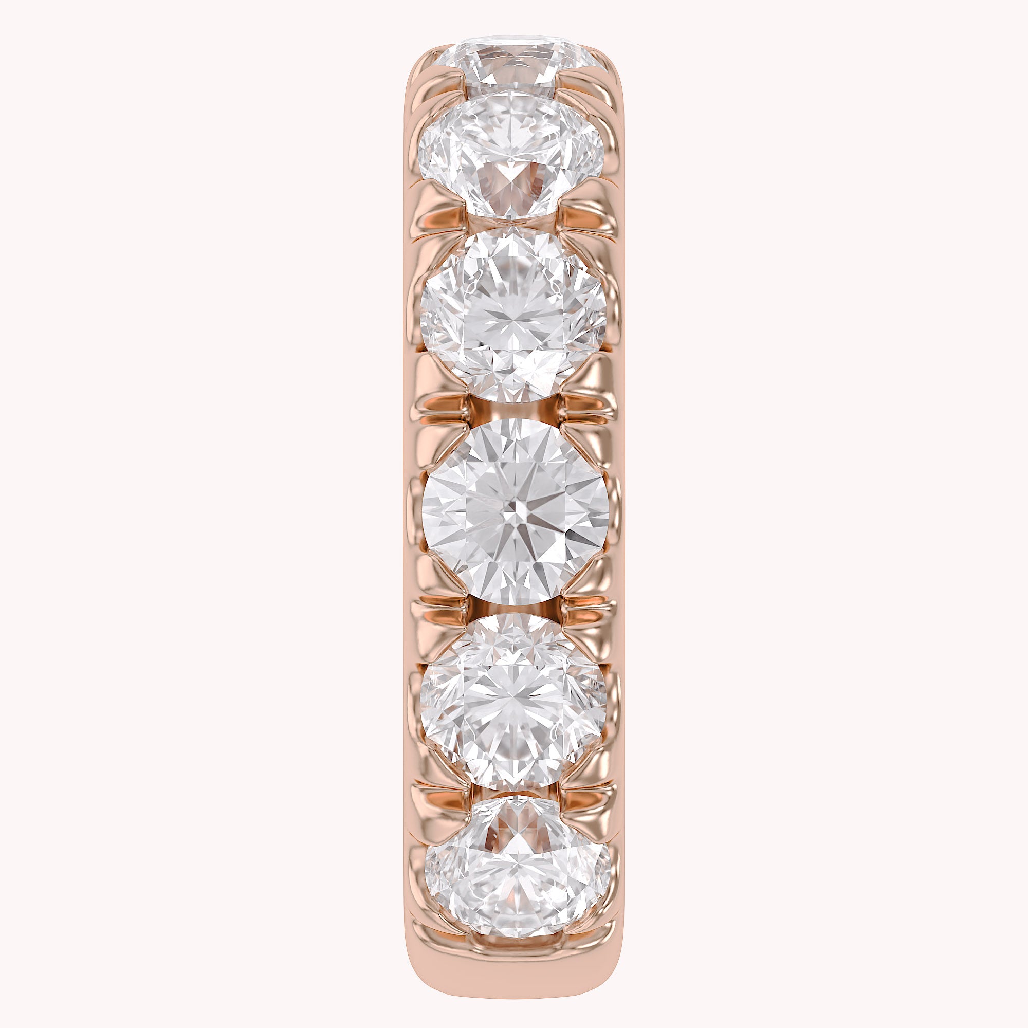 White Cubic Zirconia Single Piece Cuff Earrings