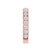 Lab Created Moissanite Single Piece Cuff Earrings
