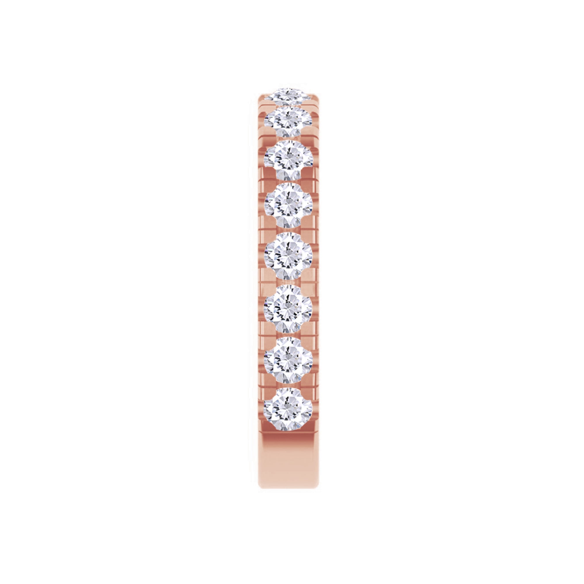 White Cubic Zirconia Single Piece Cuff Earrings