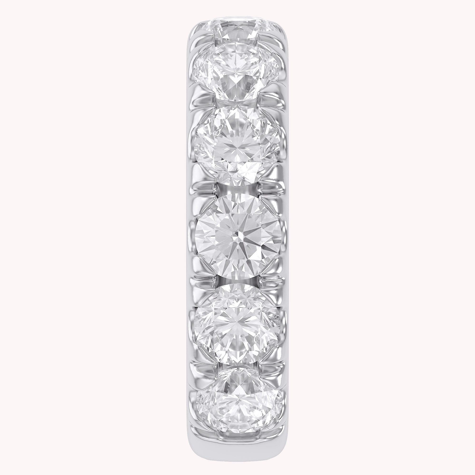 Lab Created Moissanite Single Piece Cuff Earrings