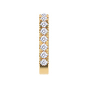 Lab Created Moissanite Single Piece Cuff Earrings