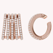 0.53 CTW Round Cut Lab Grown Diamond Everyday Single Cuff Earring