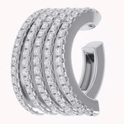 0.53 CTW Round Cut Lab Grown Diamond Everyday Single Cuff Earring