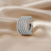 0.53 CTW Round Cut Lab Grown Diamond Everyday Single Cuff Earring