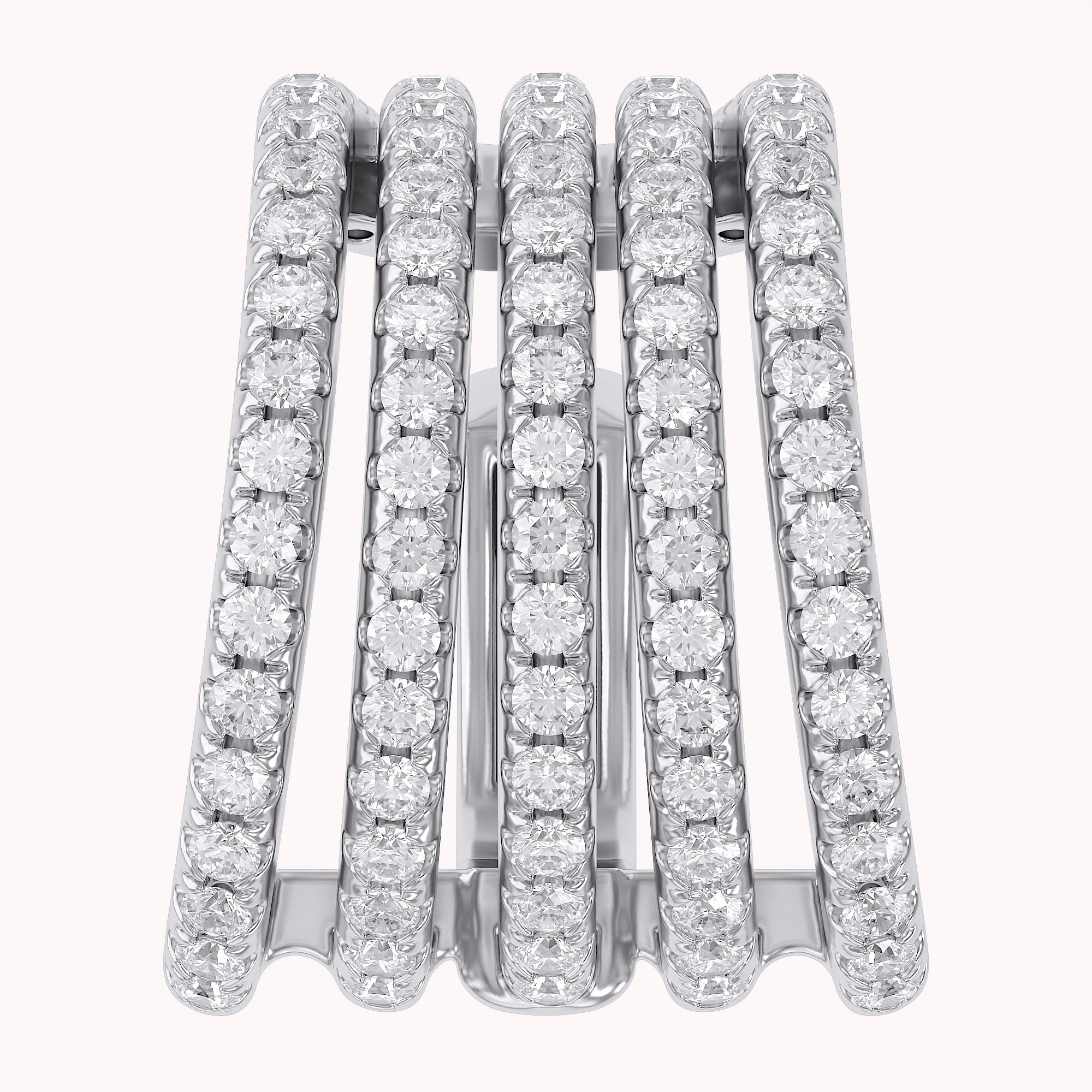 0.53 CTW Round Cut Lab Grown Diamond Everyday Single Cuff Earring