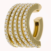 0.53 CTW Round Cut Lab Grown Diamond Everyday Single Cuff Earring