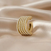 0.53 CTW Round Cut Lab Grown Diamond Everyday Single Cuff Earring