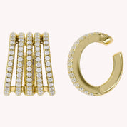 0.53 CTW Round Cut Lab Grown Diamond Everyday Single Cuff Earring