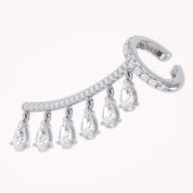 2 Carat Lab Grown Diamond Single Ear Cuffs Earrings