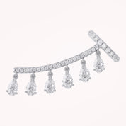 2 Carat Lab Grown Diamond Single Ear Cuffs Earrings