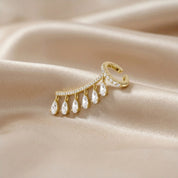 2 Carat Lab Grown Diamond Single Ear Cuffs Earrings