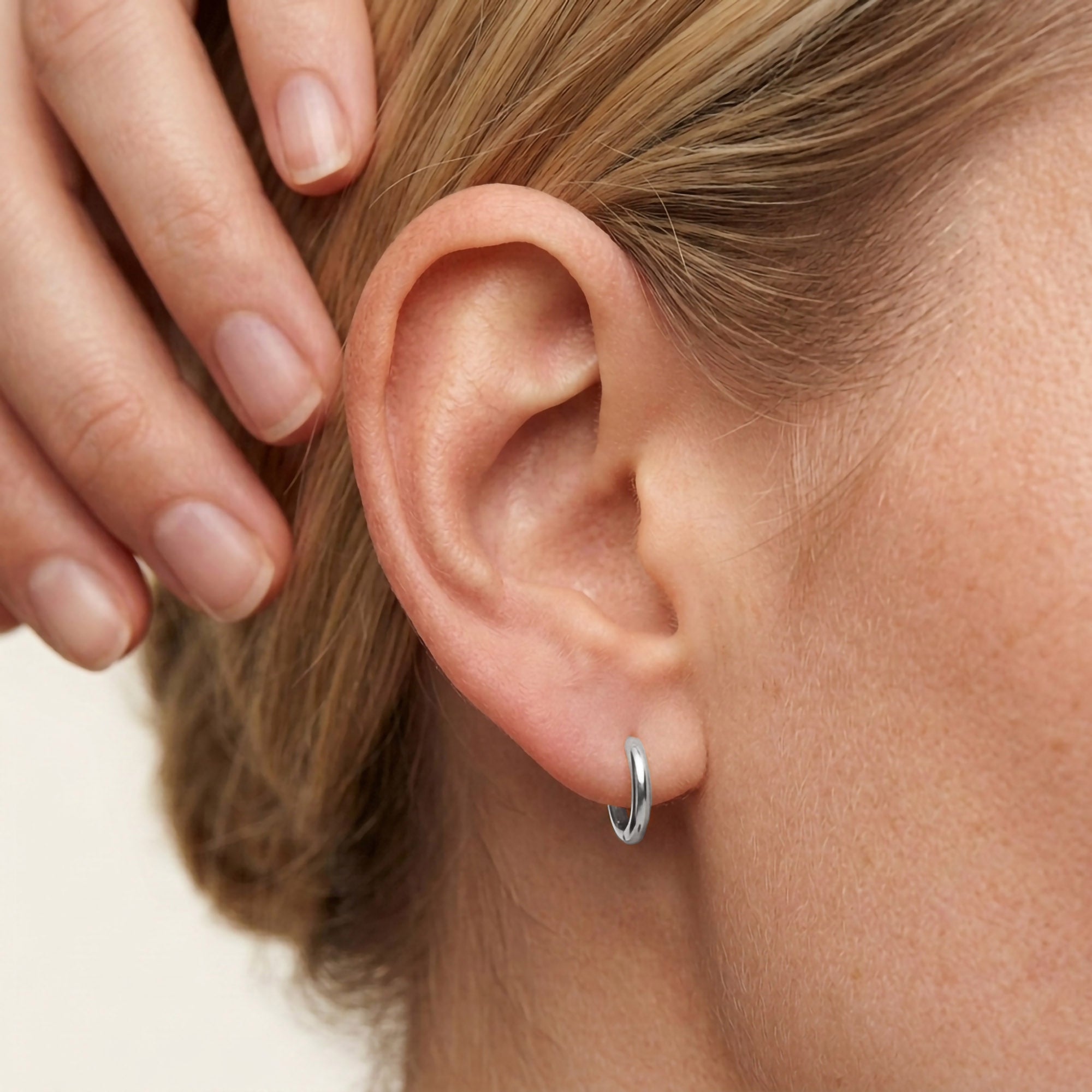 Classic Gold Small Huggie Hoop Earrings