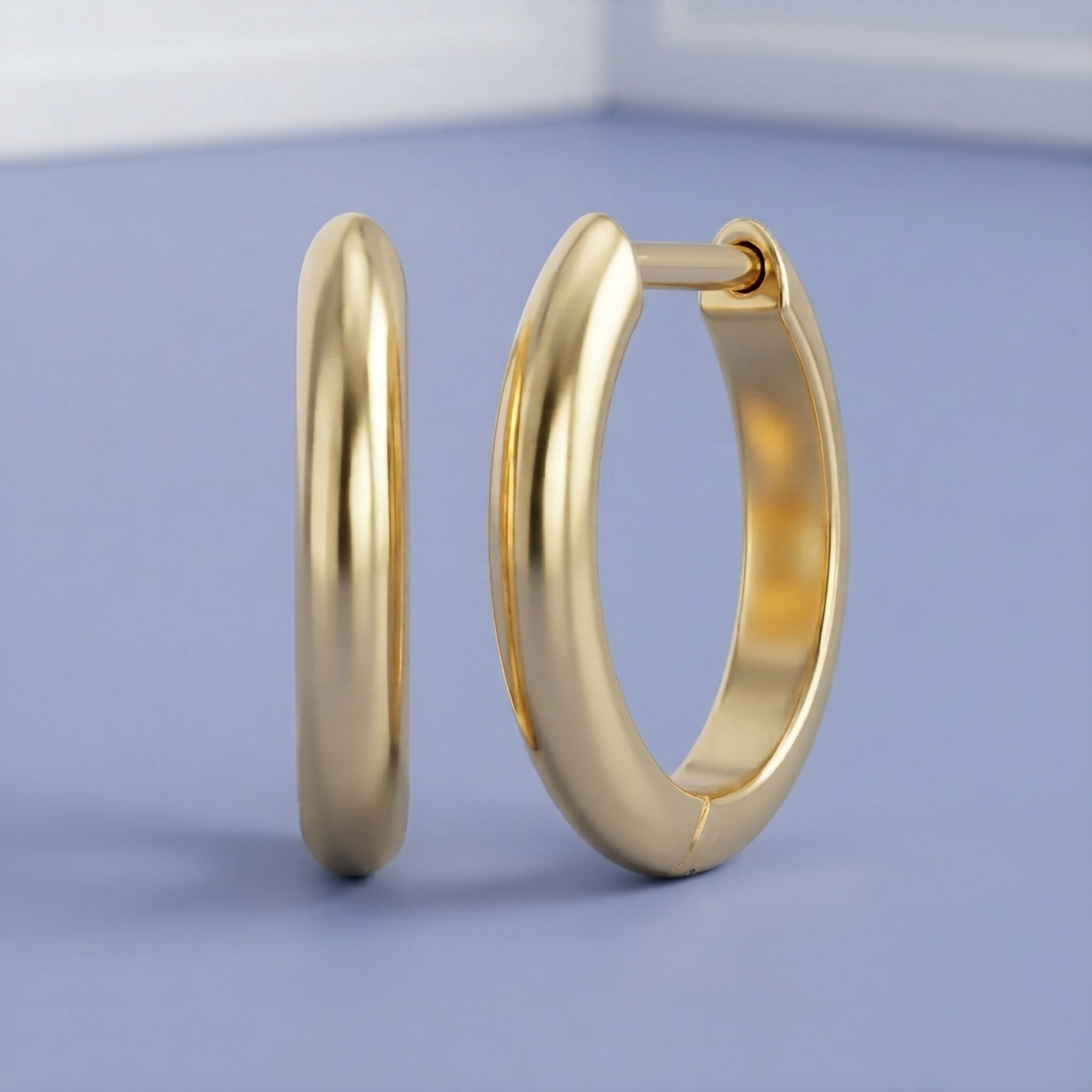 Classic Gold Small Huggie Hoop Earrings