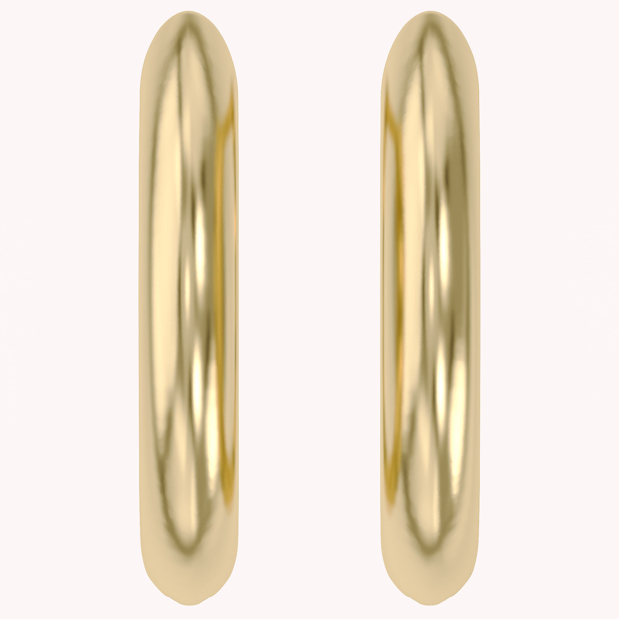 Classic Gold Small Huggie Hoop Earrings