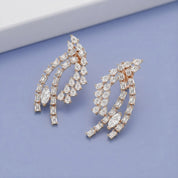 4.95 CCTW Lab Grown Diamond Marquise, Pear & Emerald Earrings