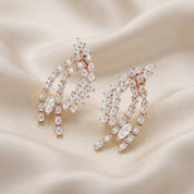 4.95 CCTW Lab Grown Diamond Marquise, Pear & Emerald Earrings