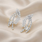 4.95 CCTW Lab Grown Diamond Marquise, Pear & Emerald Earrings