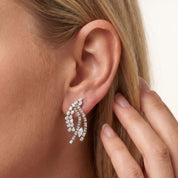 4.95 CCTW Lab Grown Diamond Marquise, Pear & Emerald Earrings