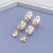 25.30CT Multishape Lab Grown Diamond Dangle Drop Earrings