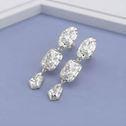 25.30CT Multishape Lab Grown Diamond Dangle Drop Earrings