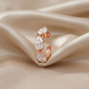 1.20 CTW Lab Grown Diamond Pear Single Cuff Earring