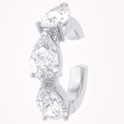 1.20 CTW Lab Grown Diamond Pear Single Cuff Earring