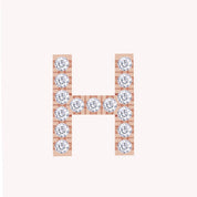 Personalized Initial Letter Stud Earrings In Lab Grown Diamond