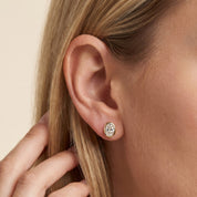 Oval-Cut Solitaire Stud Earrings | Lab-Grown Diamond
