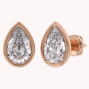 Pear-Cut Solitaire Stud Earrings | Lab-Grown Diamond
