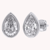 Pear-Cut Solitaire Stud Earrings | Lab-Grown Diamond