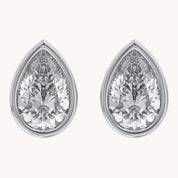 Pear-Cut Solitaire Stud Earrings | Lab-Grown Diamond
