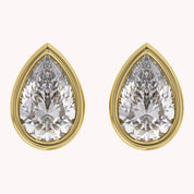 Pear-Cut Solitaire Stud Earrings | Lab-Grown Diamond