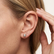 Princess-Cut Solitaire Stud Earrings | Lab-Grown Diamond