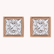 Princess-Cut Solitaire Stud Earrings | Lab-Grown Diamond