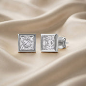 Princess-Cut Solitaire Stud Earrings | Lab-Grown Diamond