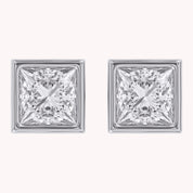 Princess-Cut Solitaire Stud Earrings | Lab-Grown Diamond