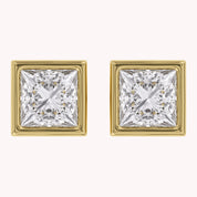 Princess-Cut Solitaire Stud Earrings | Lab-Grown Diamond